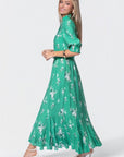 Karen Dress (Green Pattern) - Dress - Yakira Bella