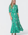 Karen Dress (Green Pattern) - Dress - Yakira Bella