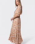 Karen Dress (White/Khaki) - Dress - Yakira Bella