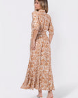 Karen Dress (White/Khaki) - Dress - Yakira Bella