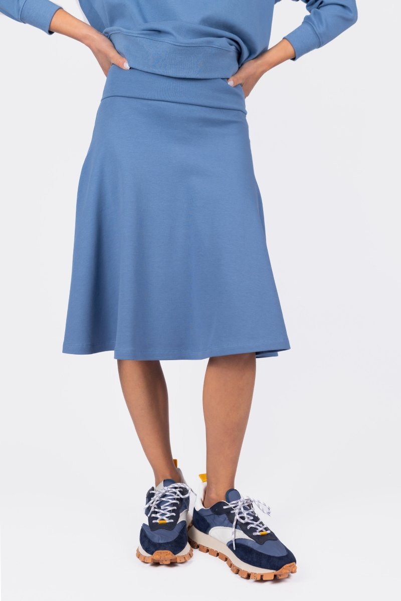 KARLA SKIRT 23" (DENIM BLUE) - Skirt - Yakira Bella