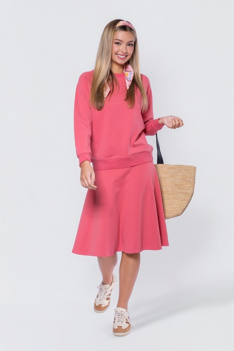 Karla Skirt 26" (Coral) - Skirt - Yakira Bella