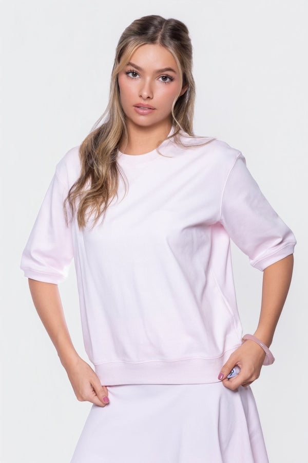 Karla Top Short Sleeve (Light Pink) - Top - Yakira Bella