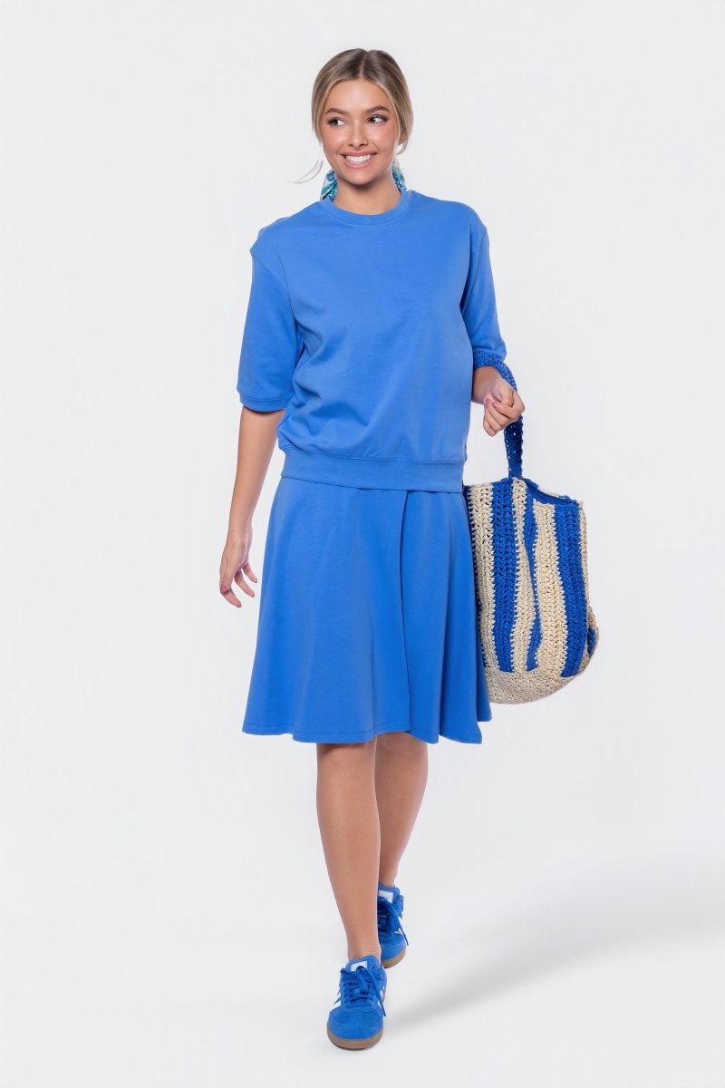 Karla Top Short Sleeve (Marina Blue) - Top - Yakira Bella