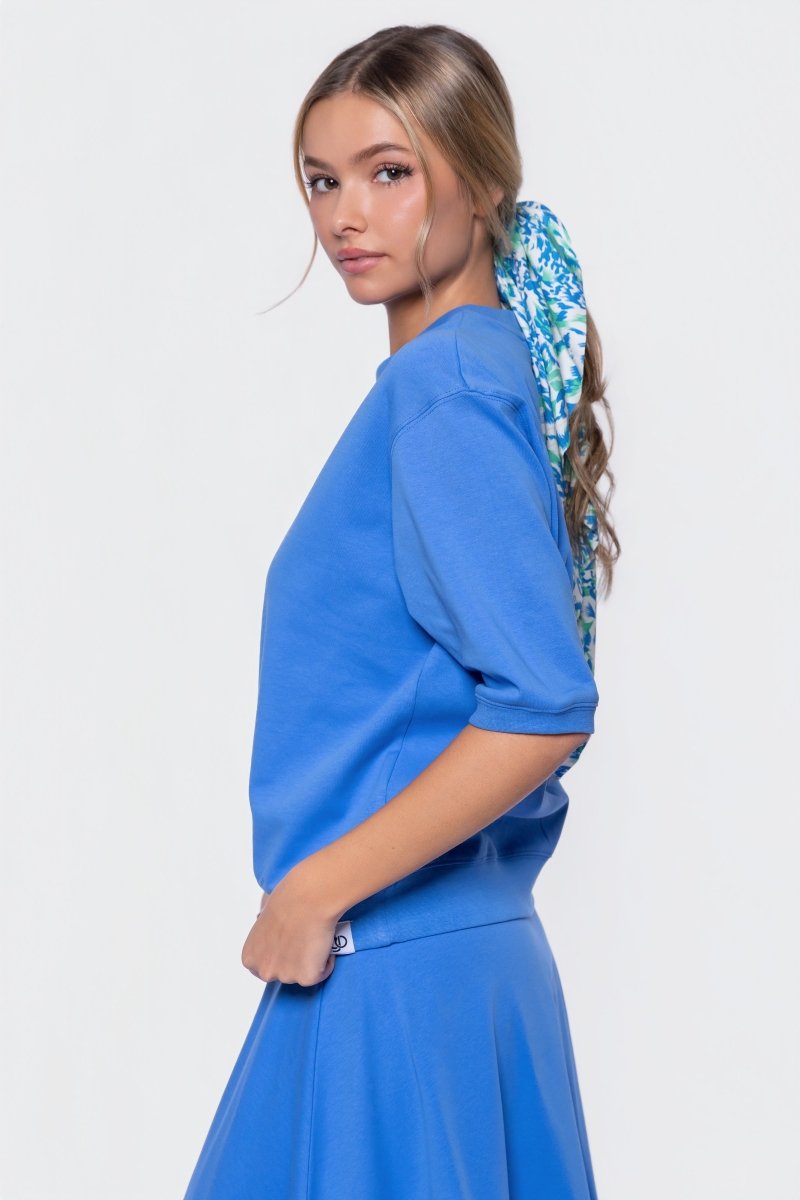 Karla Top Short Sleeve (Marina Blue) - Top - Yakira Bella