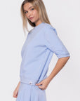Karla Top Short Sleeve (Sky Blue) - Top - Yakira Bella