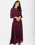 Katarina Dress (Burgundy) - Dress - Yakira Bella