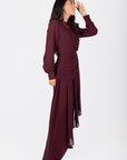 Katarina Dress (Burgundy) - Dress - Yakira Bella