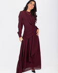 Katarina Dress (Burgundy) - Dress - Yakira Bella