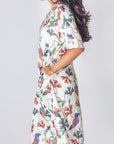 KAYLA DRESS (IVORY PATTERN) - Dress - Yakira Bella