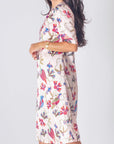 KAYLA DRESS (PINK PATTERN) - Dress - Yakira Bella