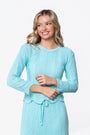 Kelly Top (Aqua Blue) - Top - Yakira Bella