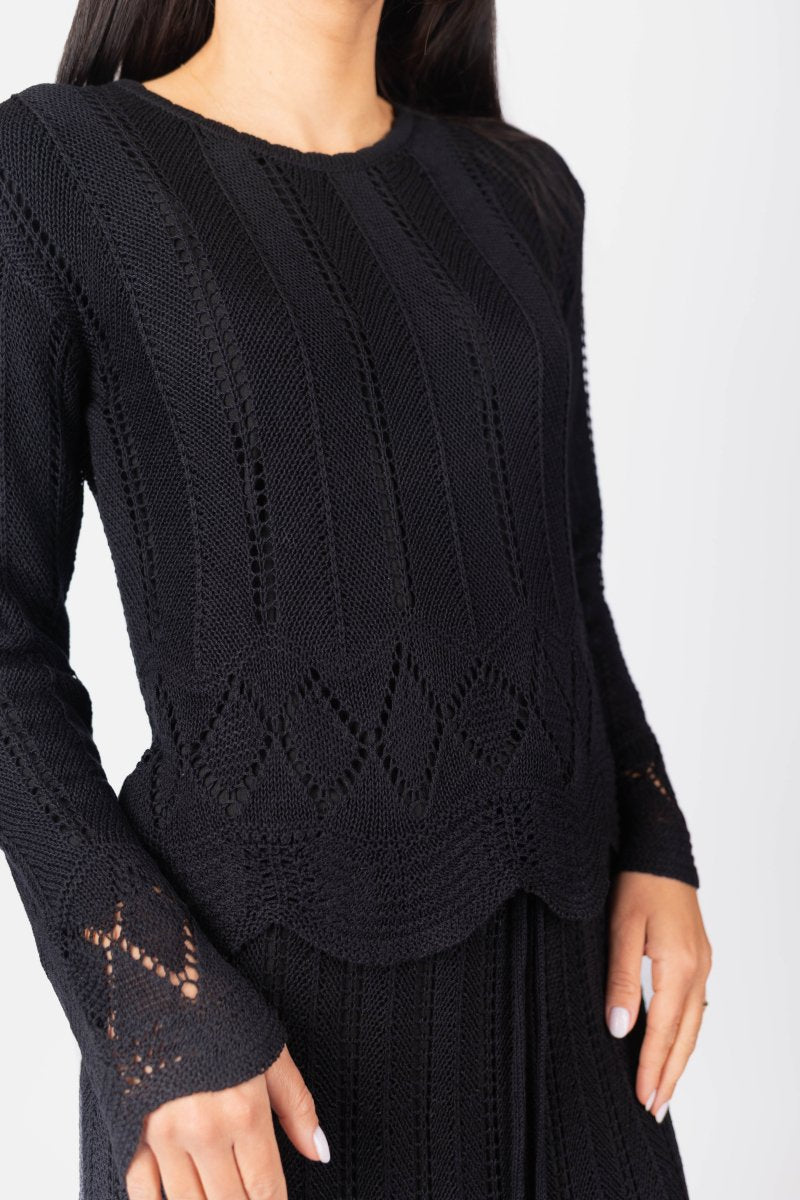 KELLY TOP (BLACK) - Top - Yakira Bella