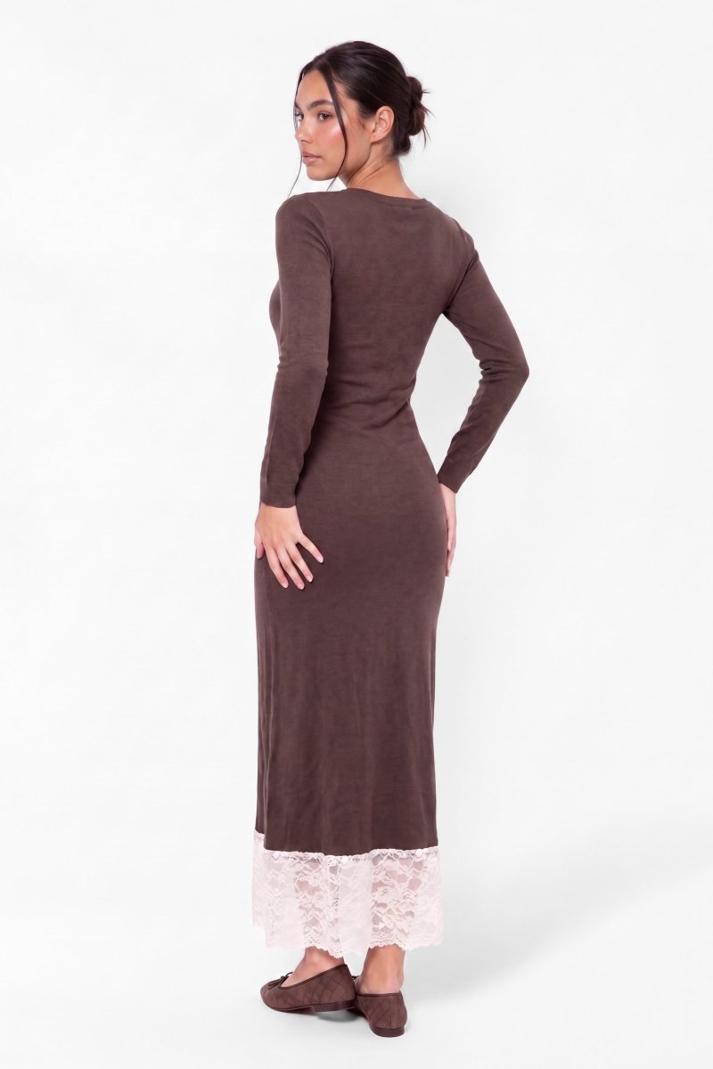 Kelson Dress (Brown) - Dress - Yakira Bella