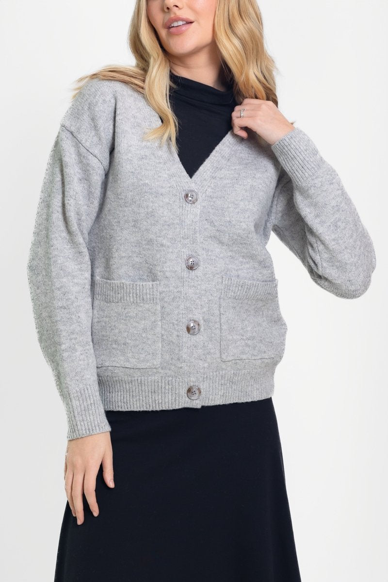 KEN CARDIGAN (LIGHT GRAY) - Top - Yakira Bella