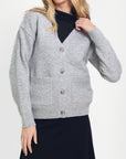 KEN CARDIGAN (LIGHT GRAY) - Top - Yakira Bella