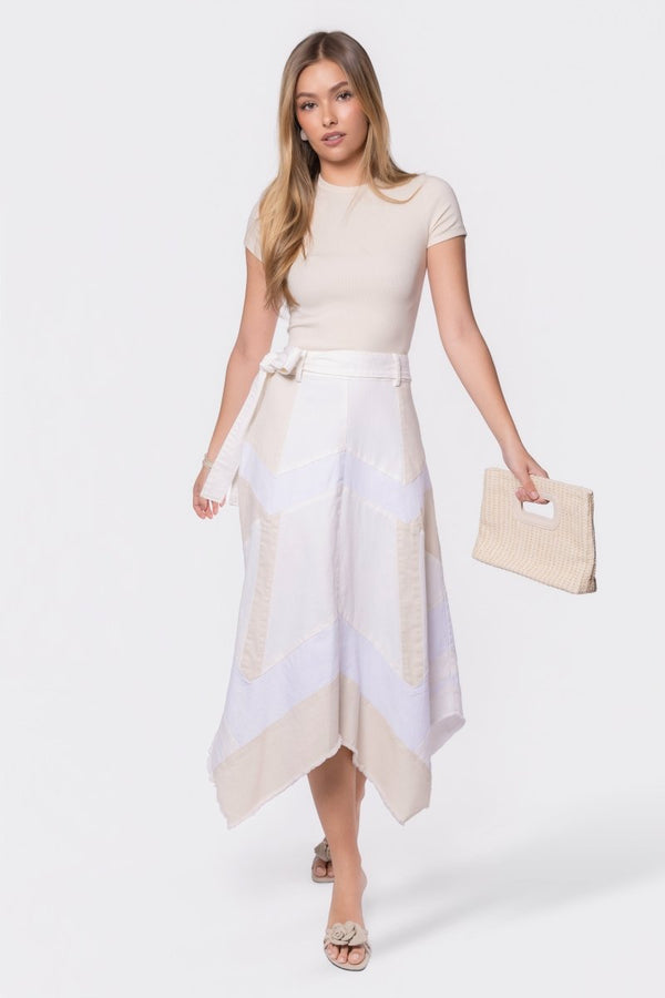 Kendra Skirt (Beige) - Skirt - Yakira Bella