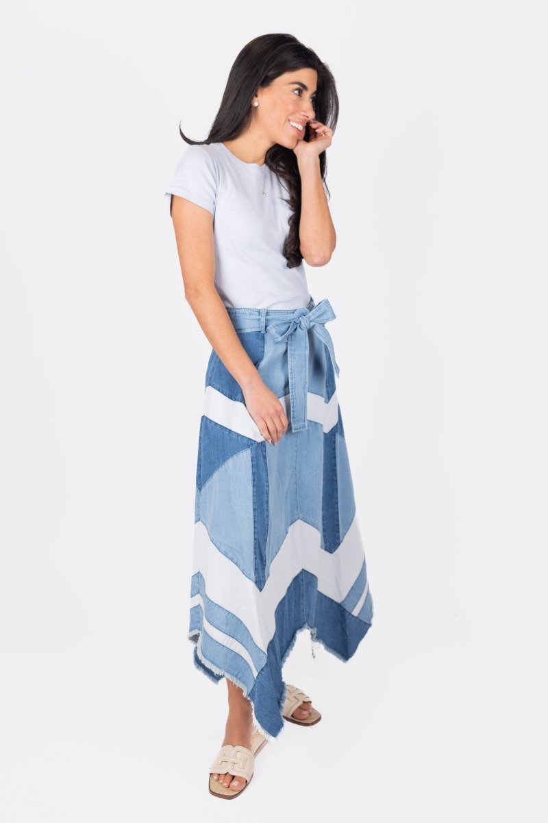 KENDRA SKIRT (BLUE) - Skirt - Yakira Bella