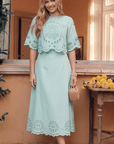 Kenna Skirt (Light Blue) - Skirt - Yakira Bella