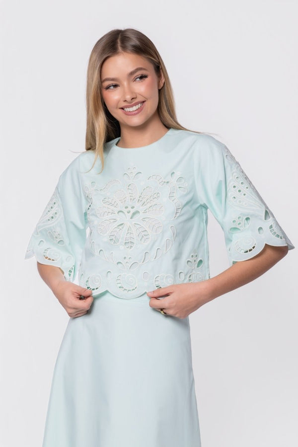 Kenna Top (Light Blue) - Top - Yakira Bella