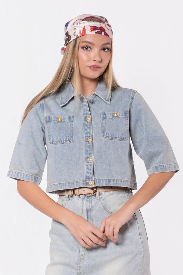 Kensley Jacket (Blue) - Top - Yakira Bella