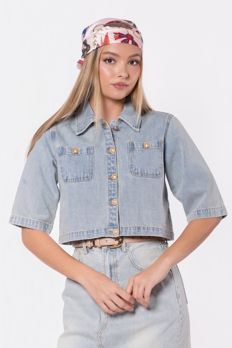 Kensley Jacket (Blue) - Top - Yakira Bella