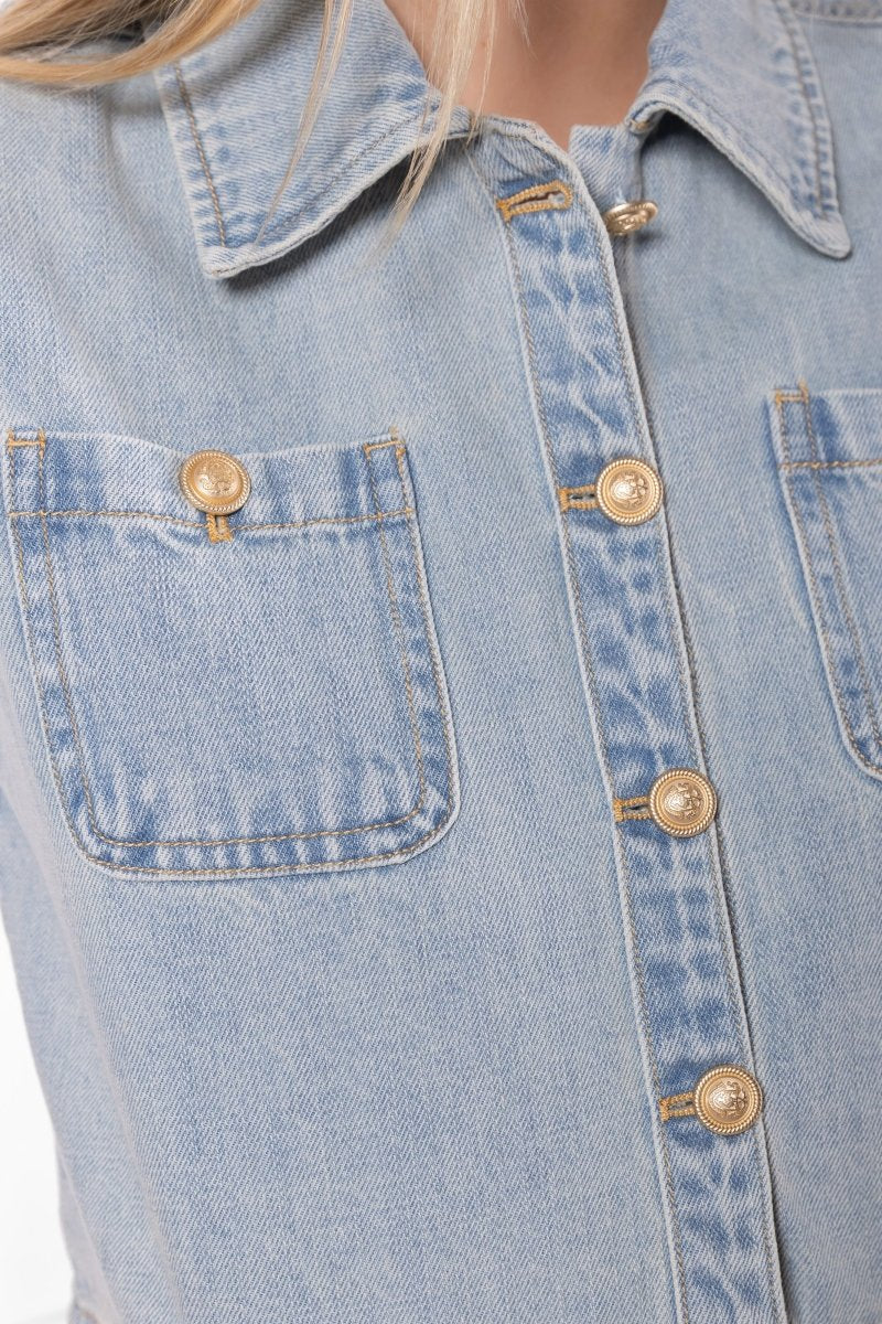 Kensley Jacket (Blue) - Top - Yakira Bella