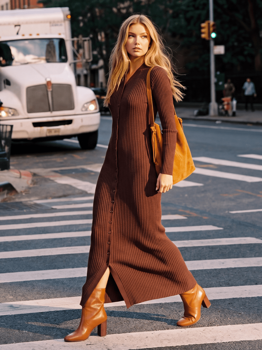 Kerry Dress (Dark Brown) - Dress - Yakira Bella