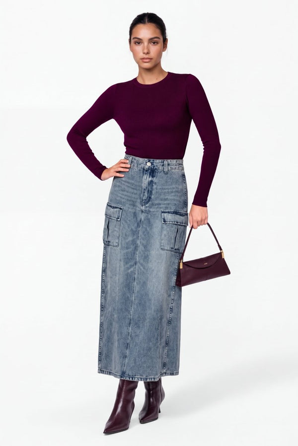 Ketra Skirt (Blue) - Skirt - Yakira Bella