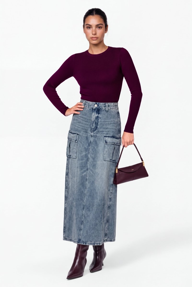 Ketra Skirt (Blue) - Skirt - Yakira Bella