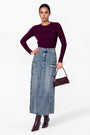 Ketra Skirt (Blue) - Skirt - Yakira Bella