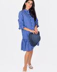 KIANA DRESS 37" (BLUE STRIPE) - Dress - Yakira Bella