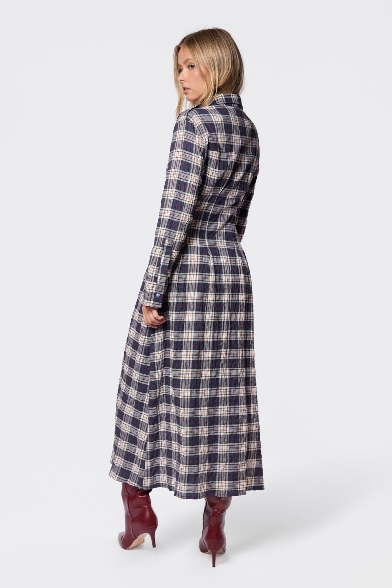 Kiera Dress (Black Plaid) - Dress - Yakira Bella