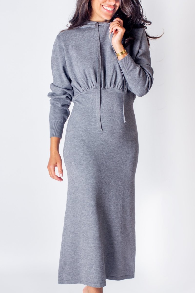 KIM DRESS (GREY) - Dress - Yakira Bella