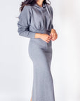 KIM DRESS (GREY) - Dress - Yakira Bella