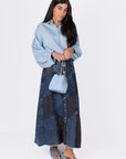 Kimberly Skirt (Blue/Black) - Skirt - Yakira Bella
