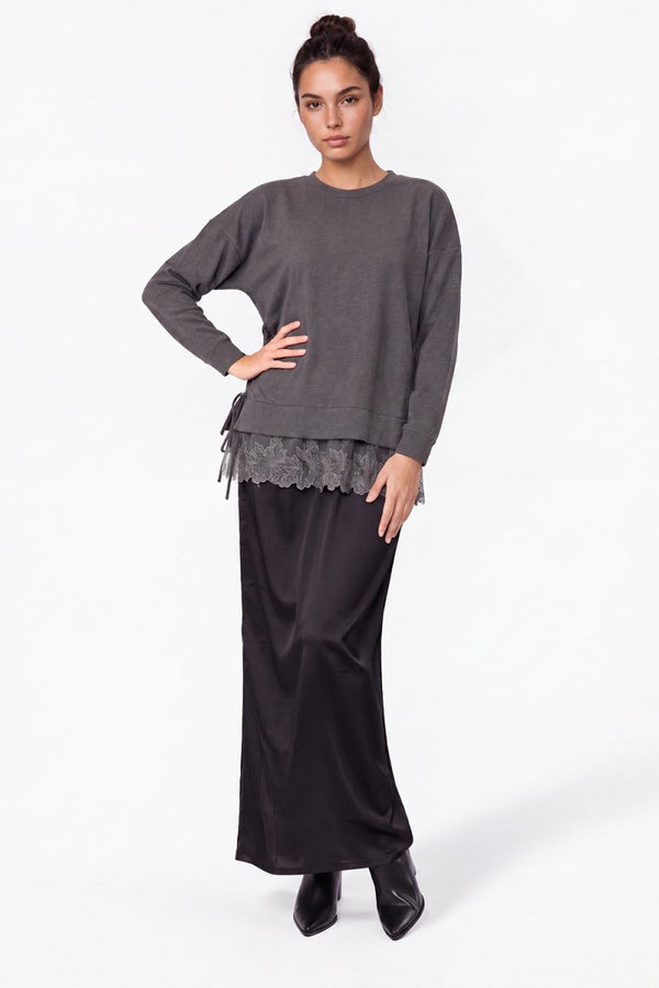 Kinna Dress (Dark Grey) - Dress - Yakira Bella