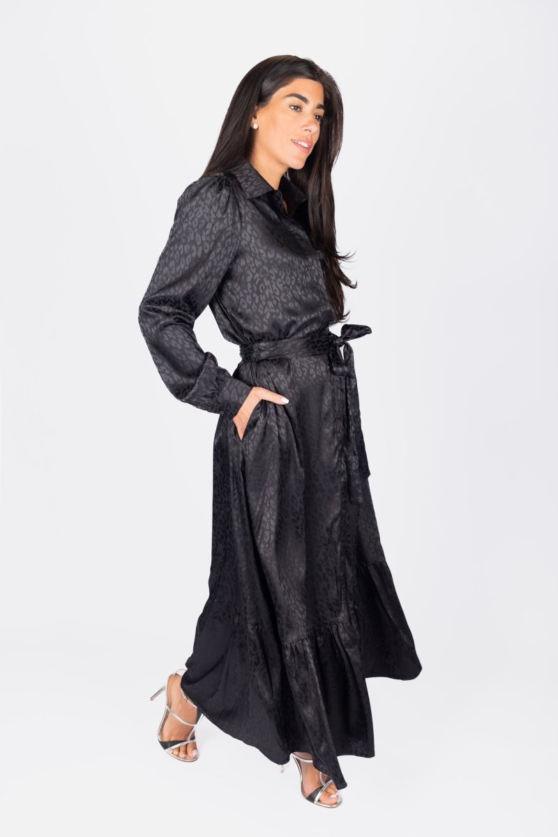 Lacey Dress (Black Solid) – Yakira Bella