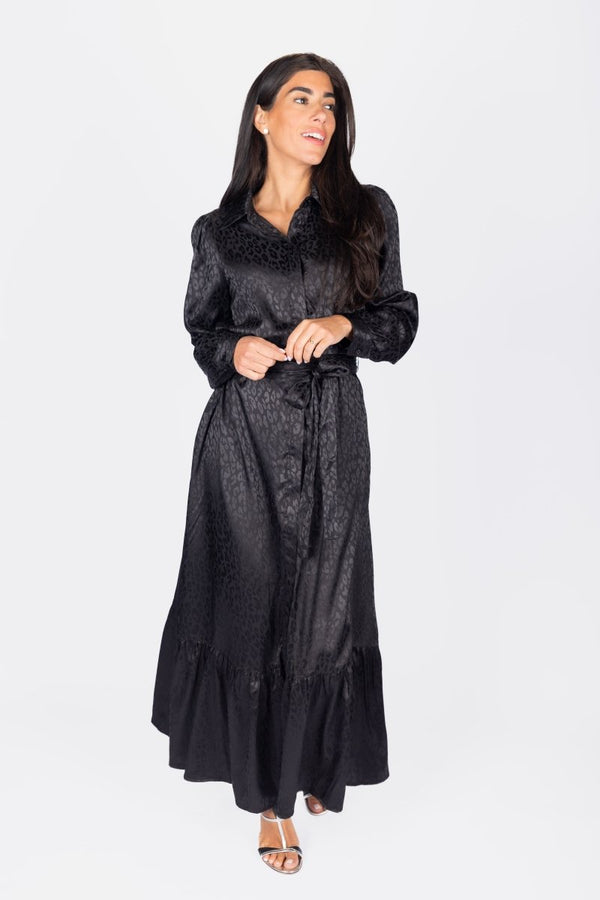 LACEY DRESS (BLACK SOLID) - Dress - Yakira Bella
