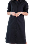 LAILA DRESS (JET BLACK) 41" - Dress - Yakira Bella