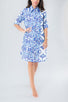 LAILA DRESS (WHITE/BLUE) 38" - Dress - Yakira Bella