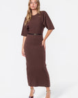 Larisa Dress (Brown) - Dress - Yakira Bella