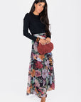 Laurel Skirt (Black Pattern) - Skirt - Yakira Bella