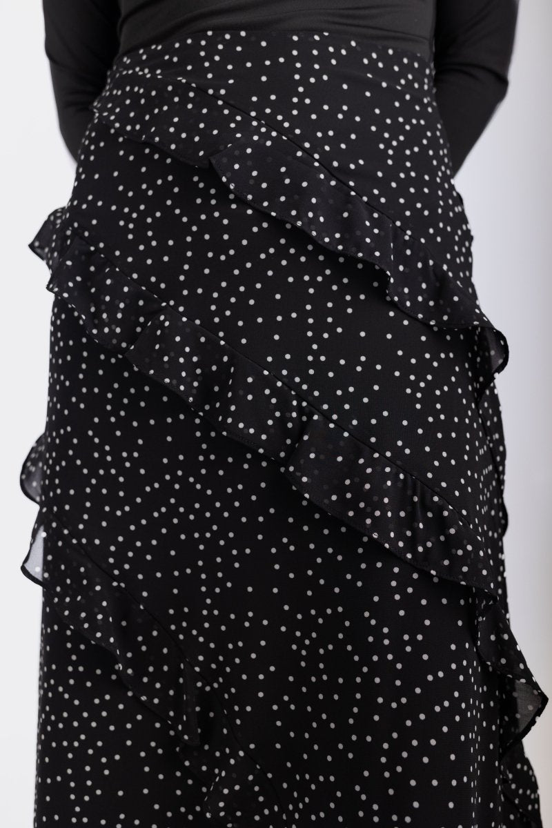 Laurel Skirt (Black Polka Dot) - Skirt - Yakira Bella