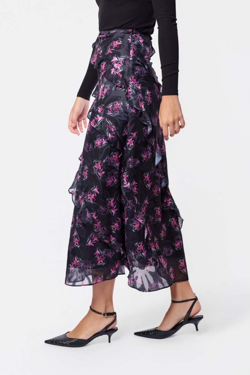 Laurel Skirt (Black/Pink) - Skirt - Yakira Bella
