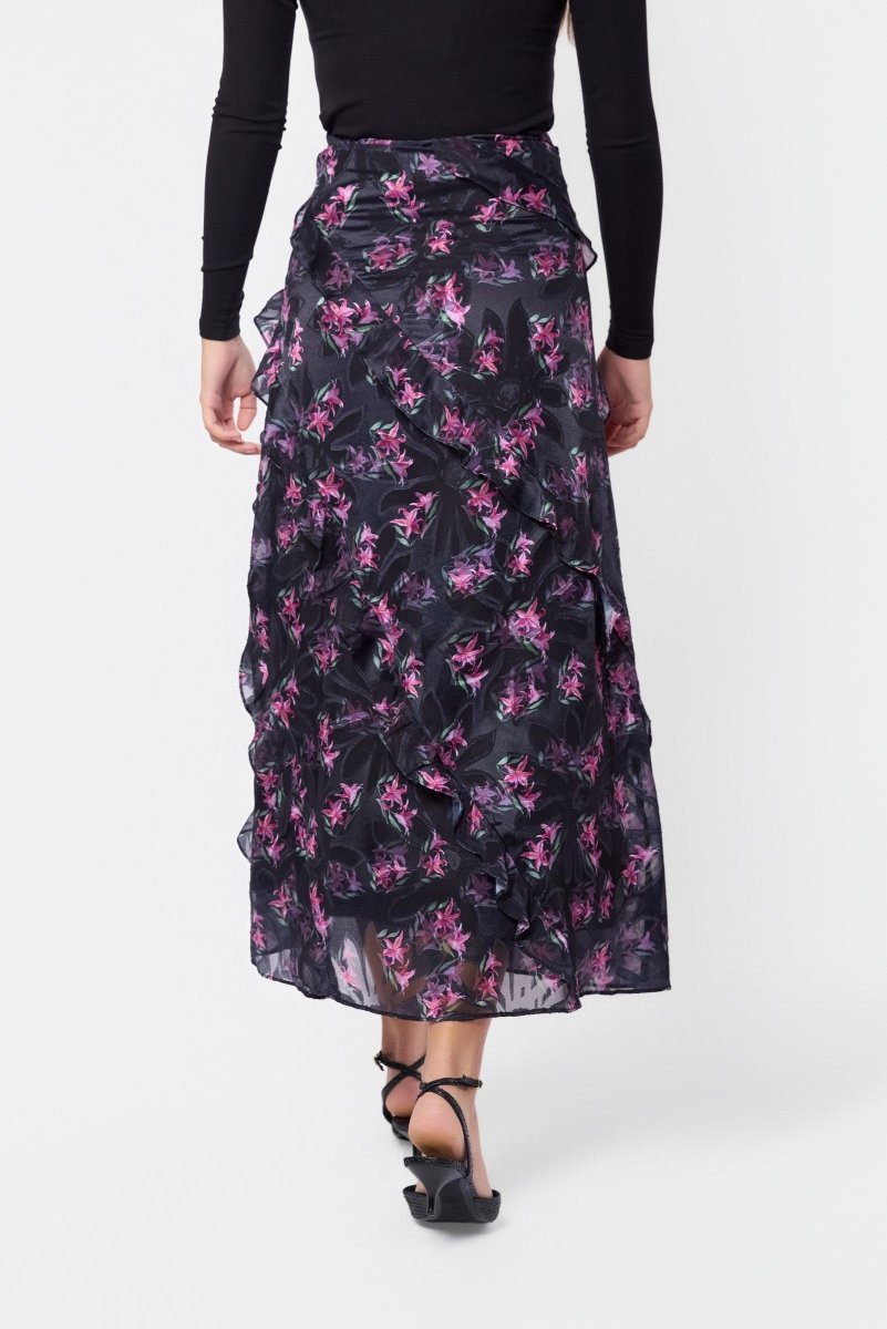 Laurel Skirt (Black/Pink) - Skirt - Yakira Bella
