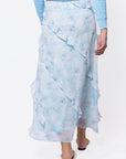 Laurel Skirt (Blue Flower) - Skirt - Yakira Bella