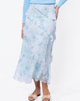 Laurel Skirt (Blue Flower) - Skirt - Yakira Bella