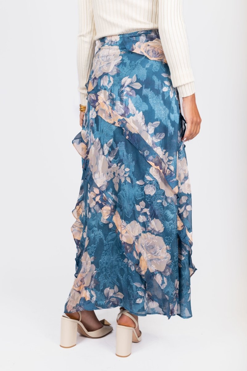 Laurel Skirt (Blue) - Skirt - Yakira Bella