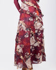 Laurel Skirt (Burgundy) - Skirt - Yakira Bella
